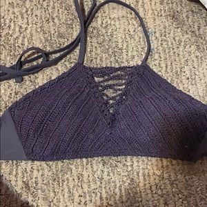 Purple swimming suit top
